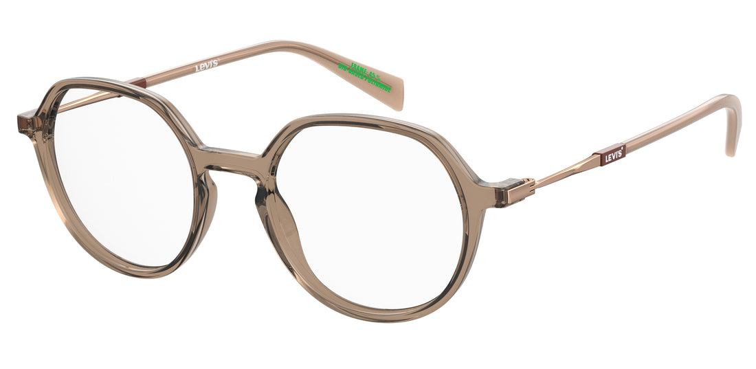 Brillen levis lv 1074 ham champagne round geometrical femenino größe 49mm - Hauptansicht