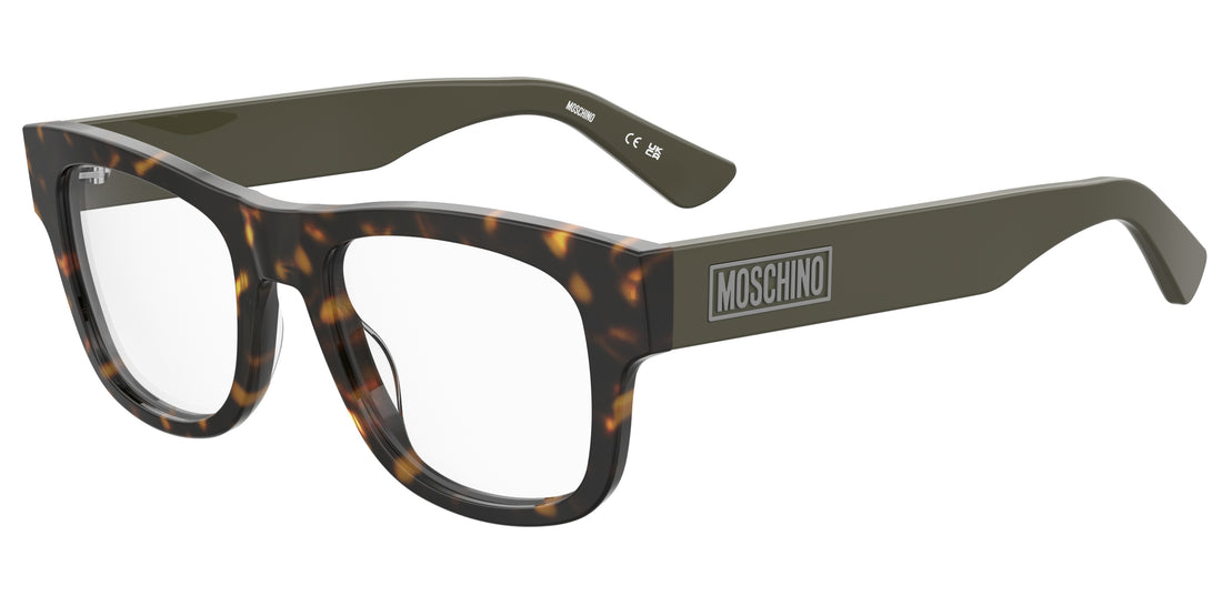 Óculos graduados moschino mos646 086 havana rectangular masculino tamanho 52mm - Vista principal