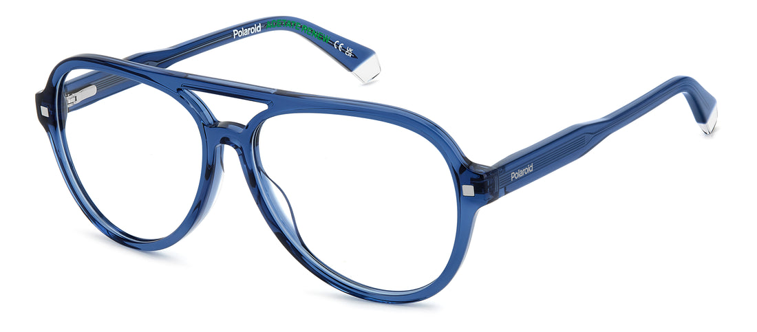 Occhiali da vista polaroid pld d540 pjp azul pilot unisex taglia 57mm - Vista principale