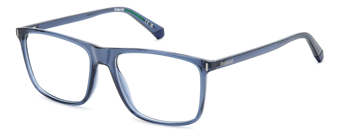 Occhiali da vista polaroid pld d536 pjp azul rectangular masculino taglia 58mm - Vista principale