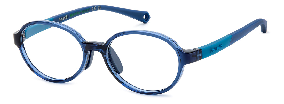 Brillen polaroid kids pld d840 pjp azul oval infantil größe 46mm - Hauptansicht