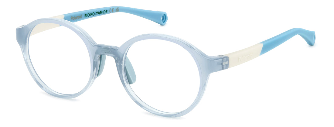 Occhiali da vista polaroid kids pld d841 mvu azul round infantil taglia 43mm - Vista principale