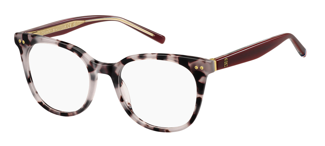 Óculos graduados tommy hilfiger th 2160 5dn havana rectangular femenino tamanho 50mm - Vista principal