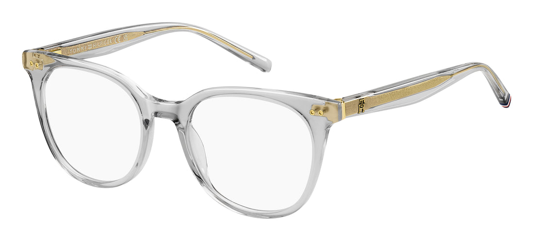 Óculos graduados tommy hilfiger th 2160 kb7 gris rectangular femenino tamanho 50mm - Vista principal
