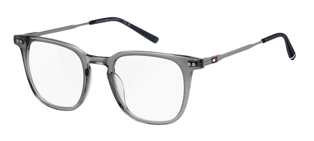 Óculos graduados tommy hilfiger th 2137 kb7 gris rectangular masculino tamanho 50mm - Vista principal