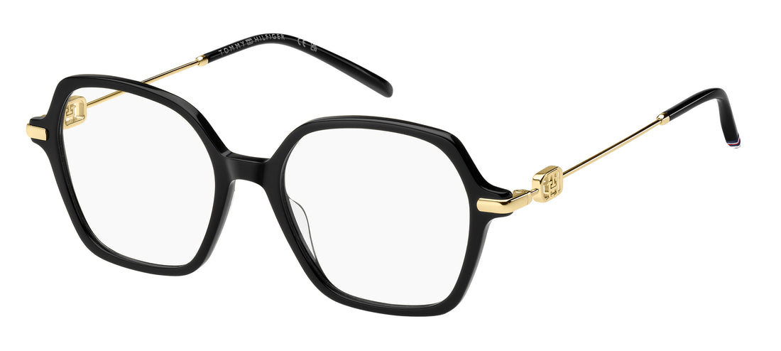 Óculos graduados tommy hilfiger th 2154 807 negro rectangular femenino tamanho 50mm - Vista principal