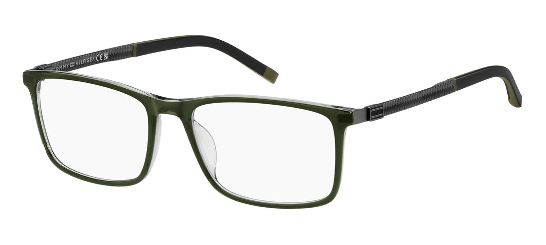 Gafas graduadas tommy hilfiger th 2141 1ed verde rectangular masculino talla 54mm - Vista principal