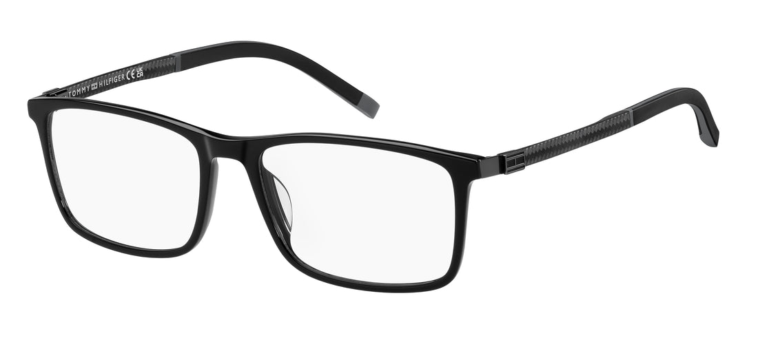 Óculos graduados tommy hilfiger th 2141 807 negro rectangular masculino tamanho 56mm - Vista principal