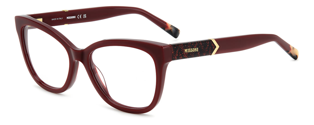 Lunettes de vue missoni mis 0190 lhf burdeos rectangular femenino taille 54mm - Vue principale