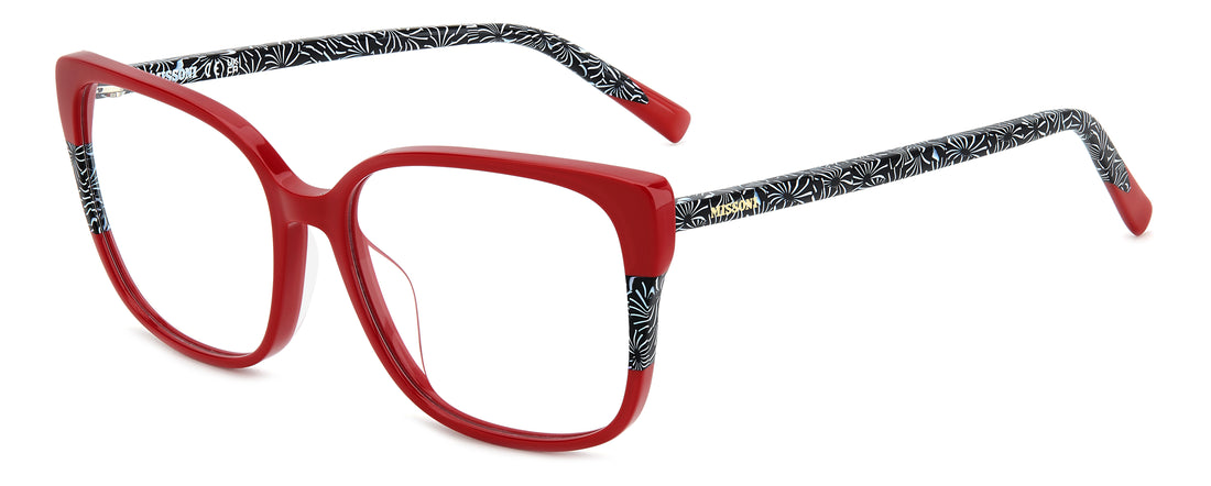 Lunettes de vue missoni mis 0201/g c9a rojo rectangular femenino taille 56mm - Vue principale