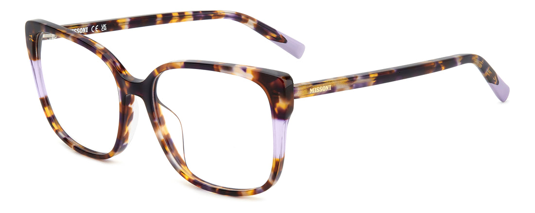 Lunettes de vue missoni mis 0201/g mmh havana rectangular femenino taille 56mm - Vue principale