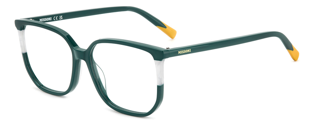Lunettes de vue missoni mis 0202 1ed verde rectangular femenino taille 53mm - Vue principale