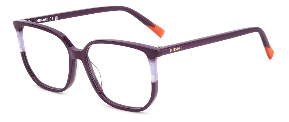 Occhiali da vista missoni mis 0202 b3v violeta rectangular femenino taglia 53mm - Vista principale