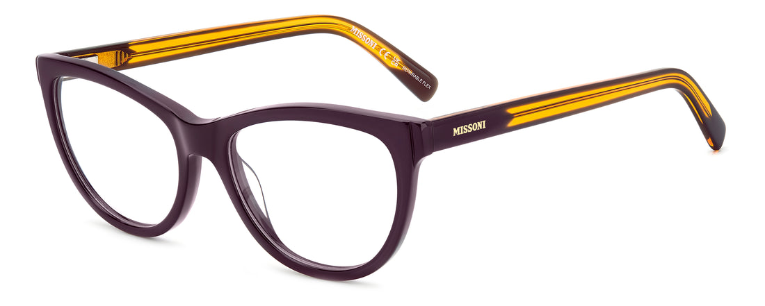 Óculos graduados missoni mis 0210 b3v violeta cat eye femenino tamanho 53mm - Vista principal