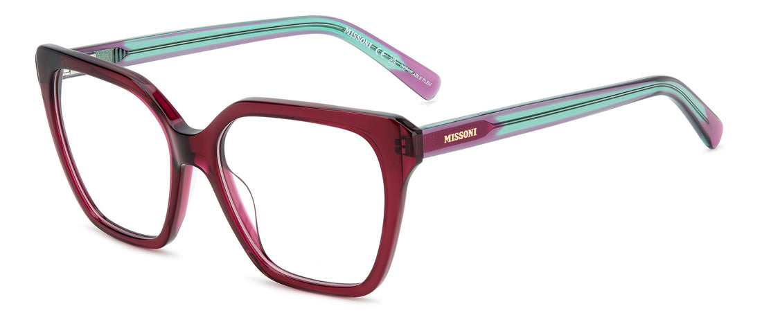 Occhiali da vista missoni mis 0211 mu1 rosa rectangular femenino taglia 54mm - Vista principale