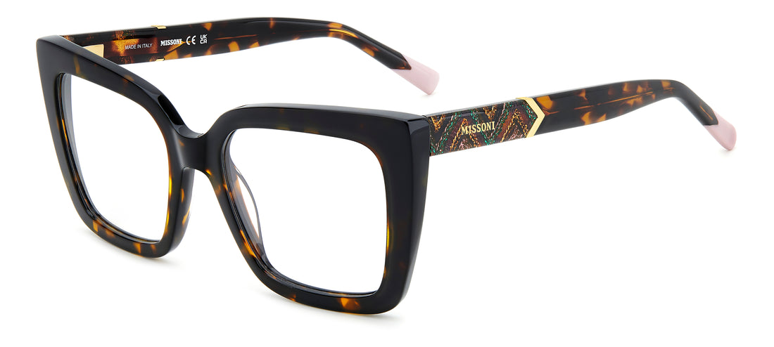 Lunettes de vue missoni mis 0189 086 havana rectangular femenino taille 53mm - Vue principale