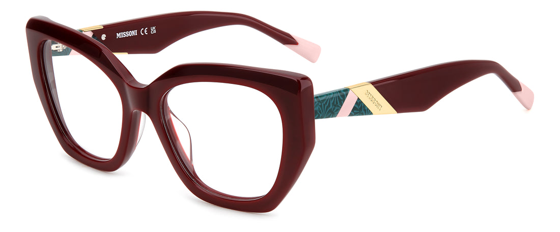 Occhiali da vista missoni mis 0195/g lhf burdeos rectangular femenino taglia 54mm - Vista principale