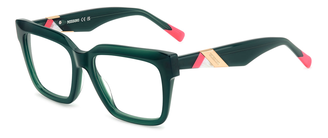 Occhiali da vista missoni mis 0196 1ed verde rectangular femenino taglia 52mm - Vista principale