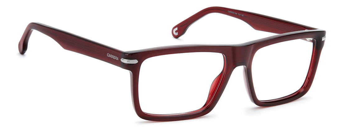 Briller carrera 344 1lh burdeos rectangular masculino størrelse 55mm - Detaljeret visning