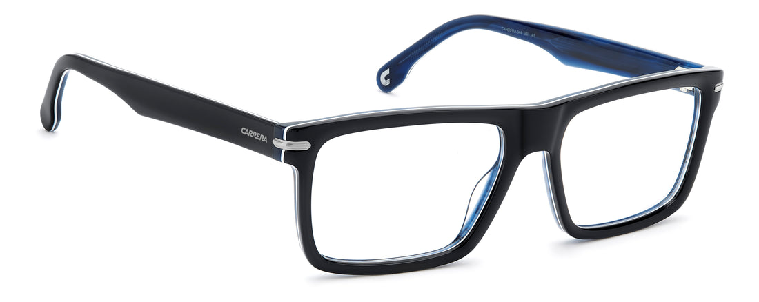 Briller carrera 344 38i azul rectangular masculino størrelse 55mm - Detaljeret visning
