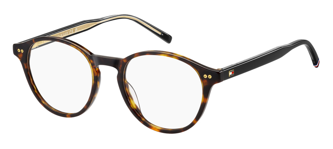 Óculos graduados tommy hilfiger th 2129 086 havana pantos masculino tamanho 51mm - Vista principal