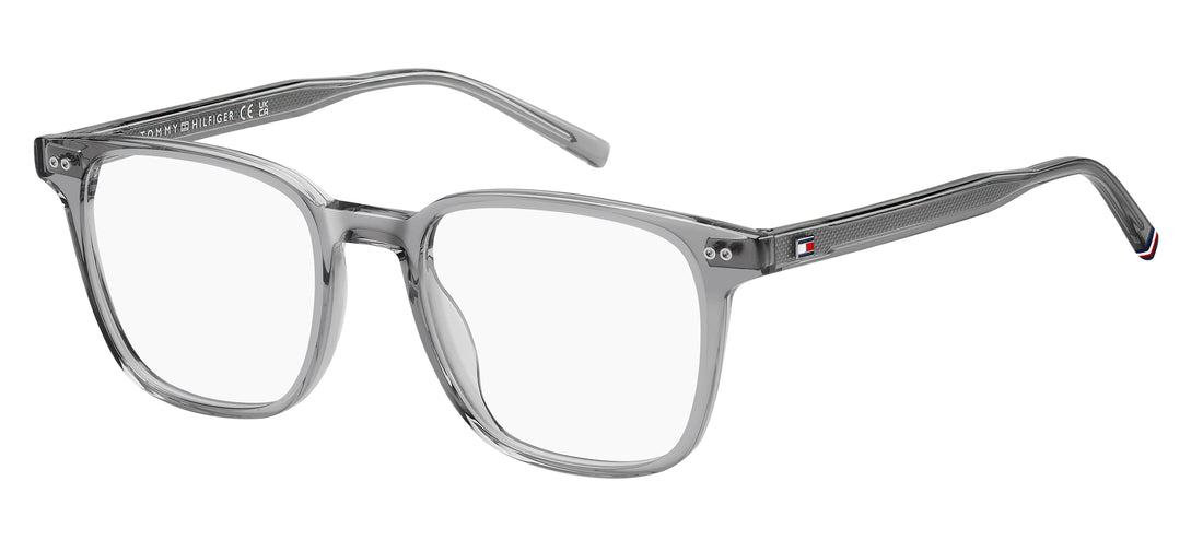 Óculos graduados tommy hilfiger th 2130 kb7 gris rectangular masculino tamanho 52mm - Vista principal