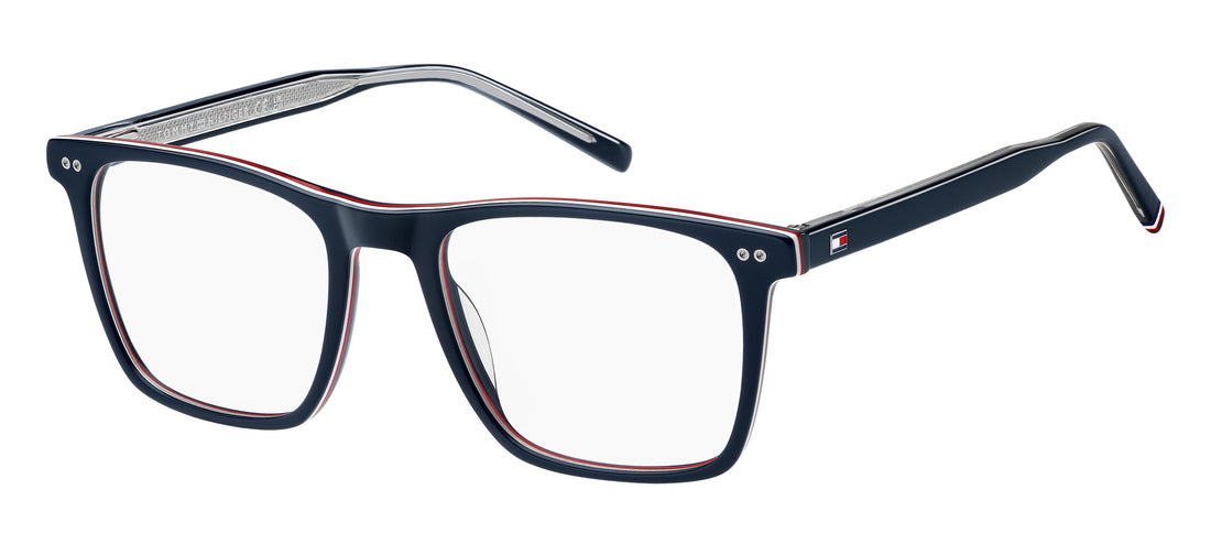 Óculos graduados tommy hilfiger th 2131 8ru azul rectangular masculino tamanho 52mm - Vista principal