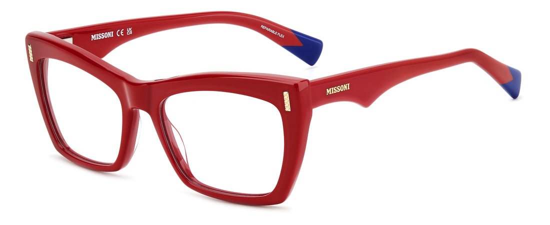 Lunettes de vue missoni mis 0207 c9a rojo rectangular femenino taille 53mm - Vue principale