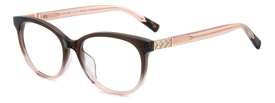 Occhiali da vista missoni mis 0212/g 59i brown rectangular femenino taglia 53mm - Vista principale