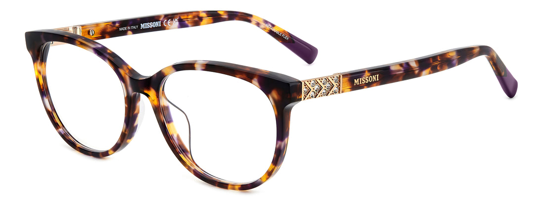 Occhiali da vista missoni mis 0212/g ay0 havana rectangular femenino taglia 53mm - Vista principale