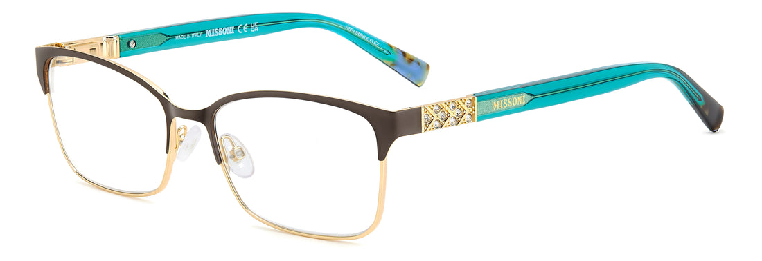 Occhiali da vista missoni mis 0213 fg4 brown rectangular femenino taglia 53mm - Vista principale