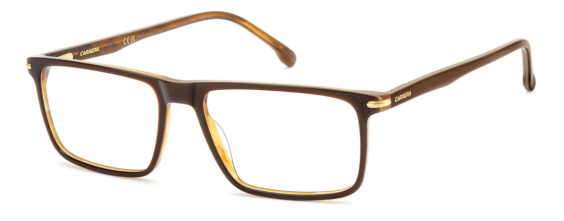Briller carrera 347 ex4 marron rectangular masculino størrelse 53mm - Hovedvisning