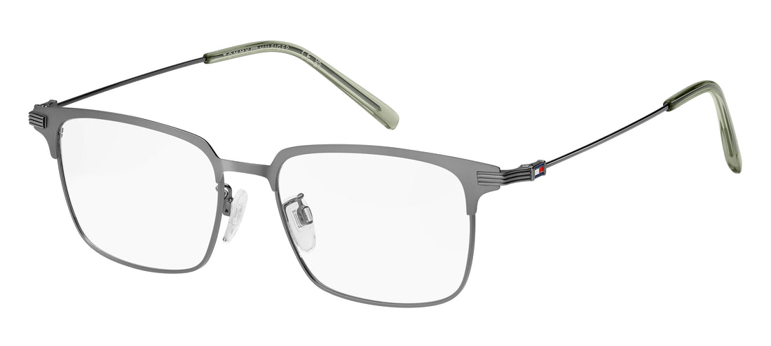 Gafas graduadas tommy hilfiger th 2235/f tz2 plateado rectangular masculino talla 53mm - Vista principal