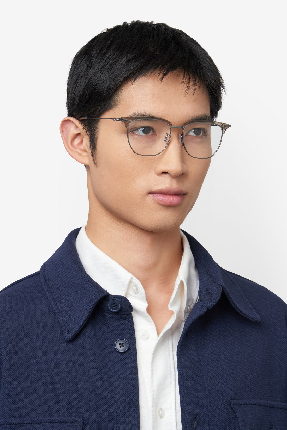 Gafas graduadas tommy hilfiger th 2234/f 10a rectangular masculino talla 54mm - Vista de detalle