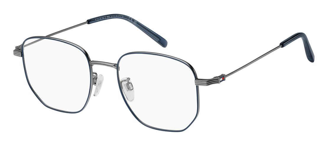 Gafas graduadas tommy hilfiger th 2237/f ku0 plateado rectangular masculino talla 52mm - Vista principal
