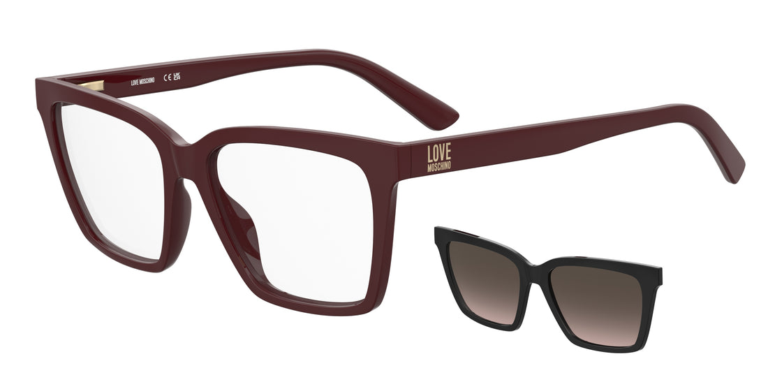 Óculos de sol moschino love mol661/c guu 9o negro rectangular femenino tamanho 54mm - Vista principal