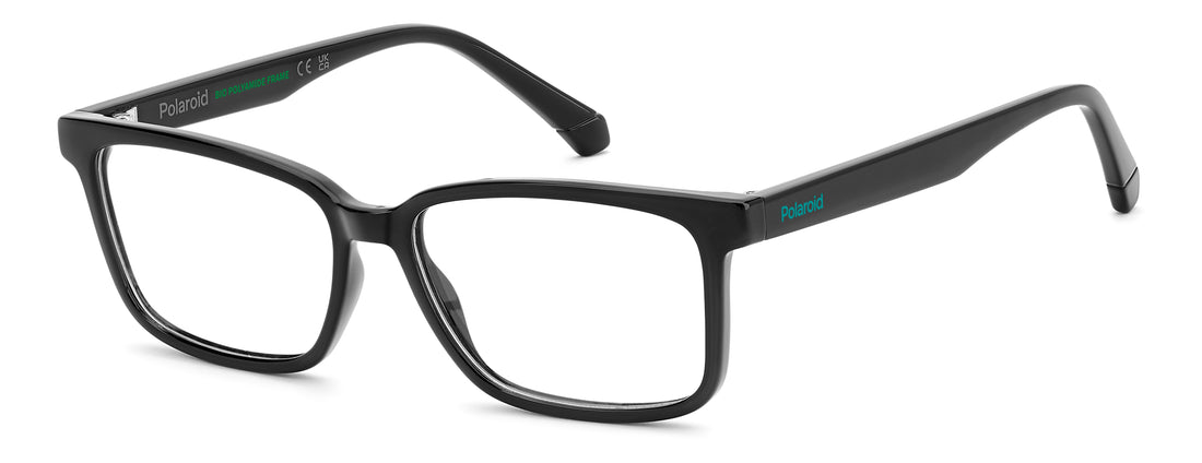 Briller polaroid kids pld d844 807 negro rectangular infantil størrelse 48mm - Hovedvisning