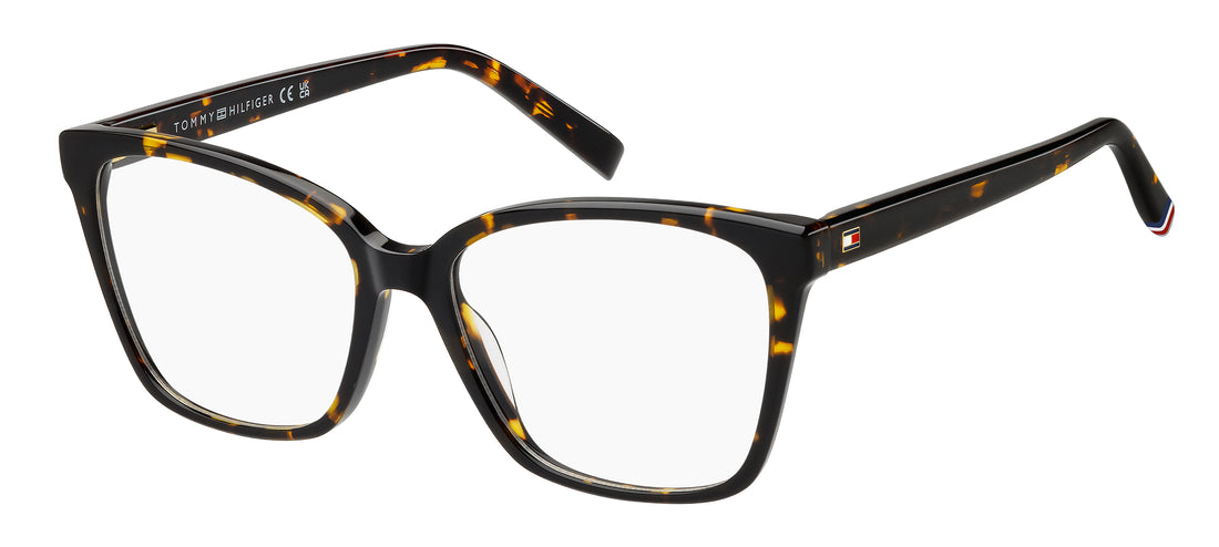 Gafas graduadas tommy hilfiger th 2227 086 havana rectangular femenino talla 54mm - Vista principal