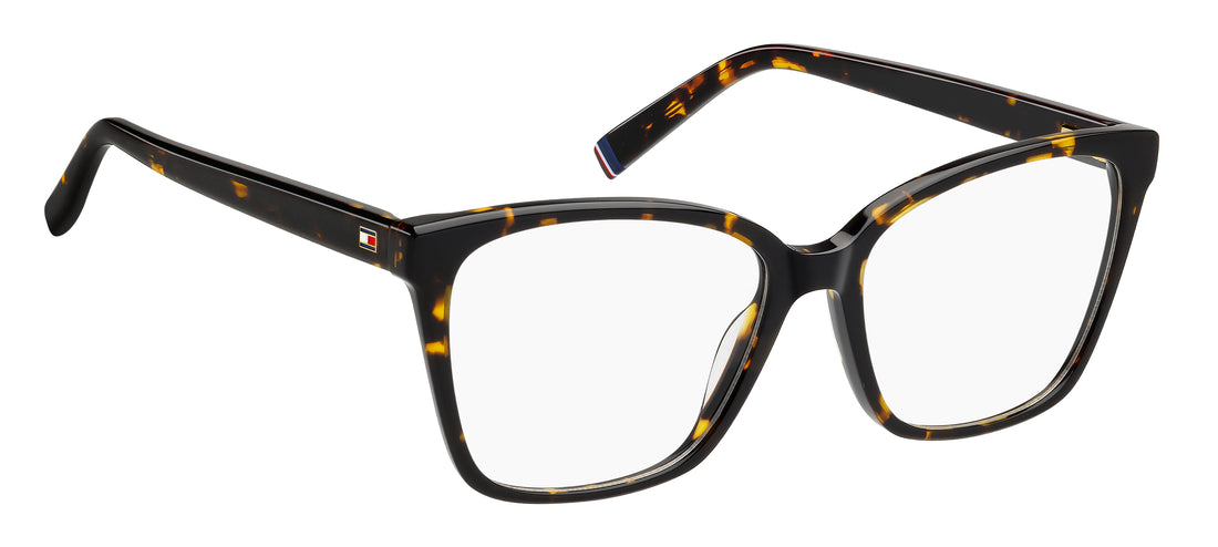 Gafas graduadas tommy hilfiger th 2227 086 havana rectangular femenino talla 54mm - Vista de detalle