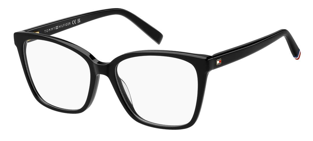 Gafas graduadas tommy hilfiger th 2227 807 negro rectangular femenino talla 54mm - Vista principal