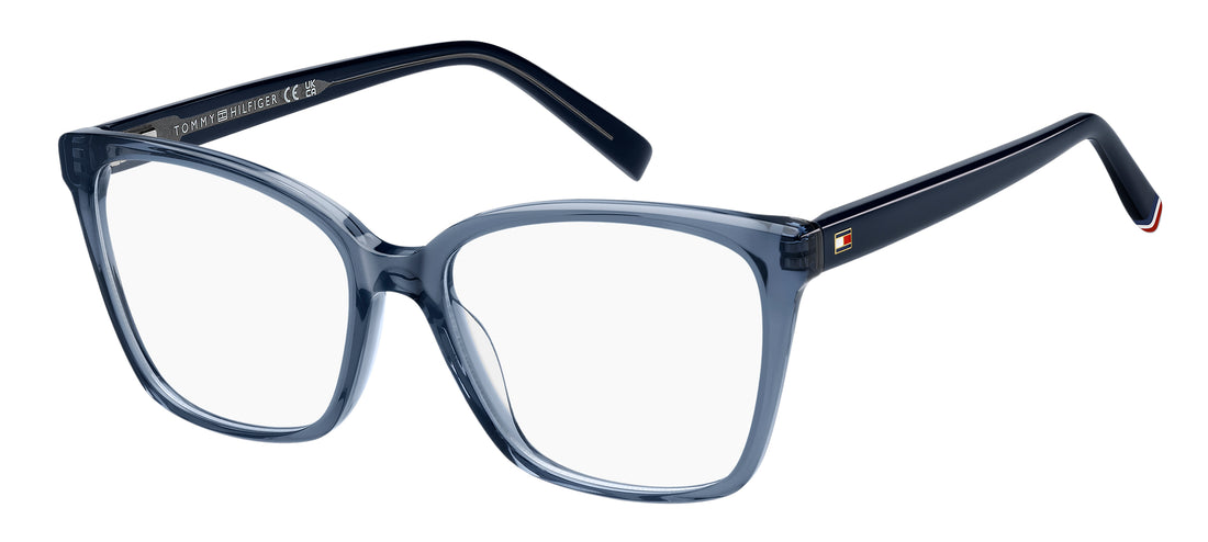 Gafas graduadas tommy hilfiger th 2227 pjp azul rectangular femenino talla 54mm - Vista principal