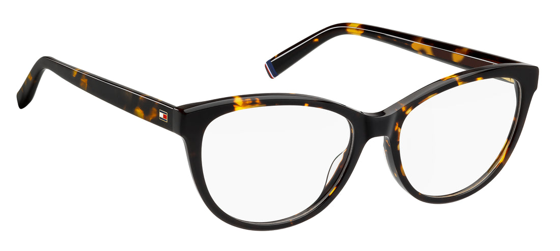 Gafas graduadas tommy hilfiger th 2230 086 havana cat eye femenino talla 54mm - Vista de detalle