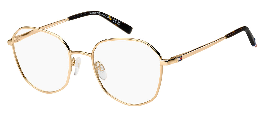 Gafas graduadas tommy hilfiger th 2221 000 dorado round femenino talla 52mm - Vista principal