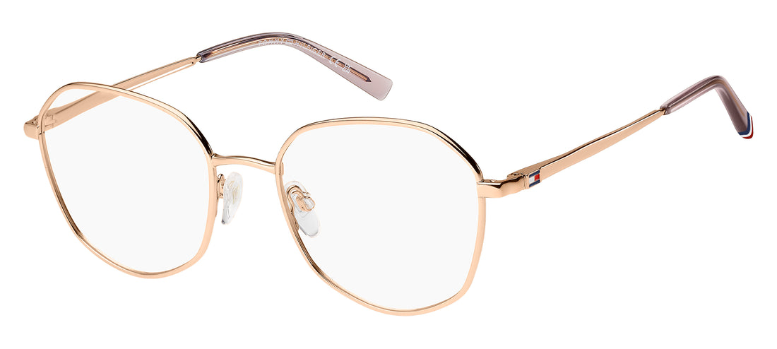 Gafas graduadas tommy hilfiger th 2221 ddb dorado round femenino talla 52mm - Vista principal
