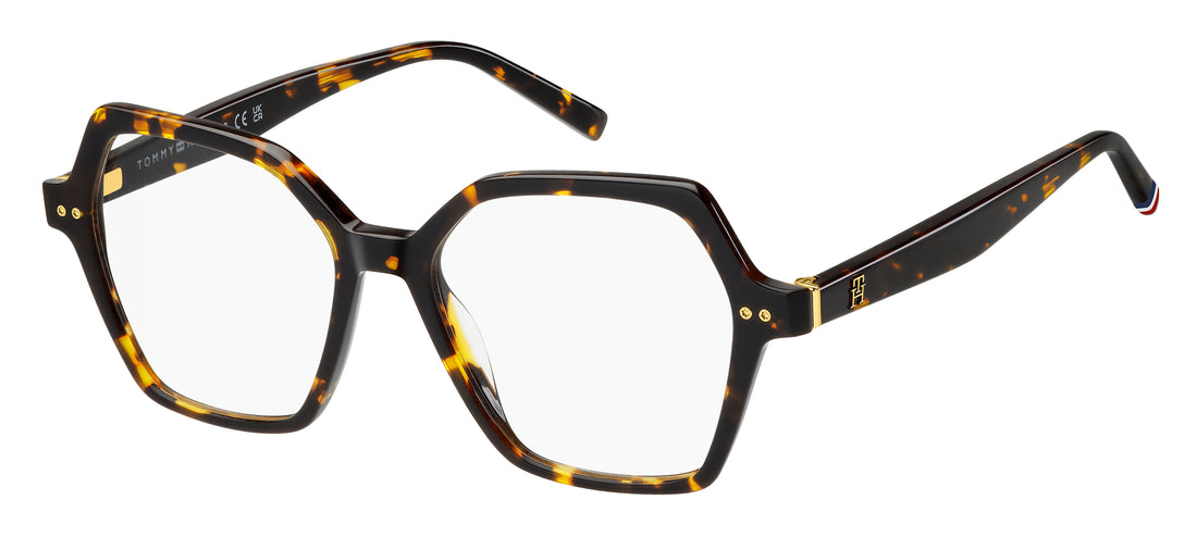Occhiali da vista tommy hilfiger th 2216 086 havana butterfly femenino taglia 51mm - Vista principale