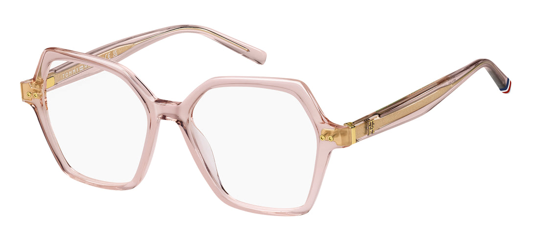 Occhiali da vista tommy hilfiger th 2216 35j rosa butterfly femenino taglia 51mm - Vista principale