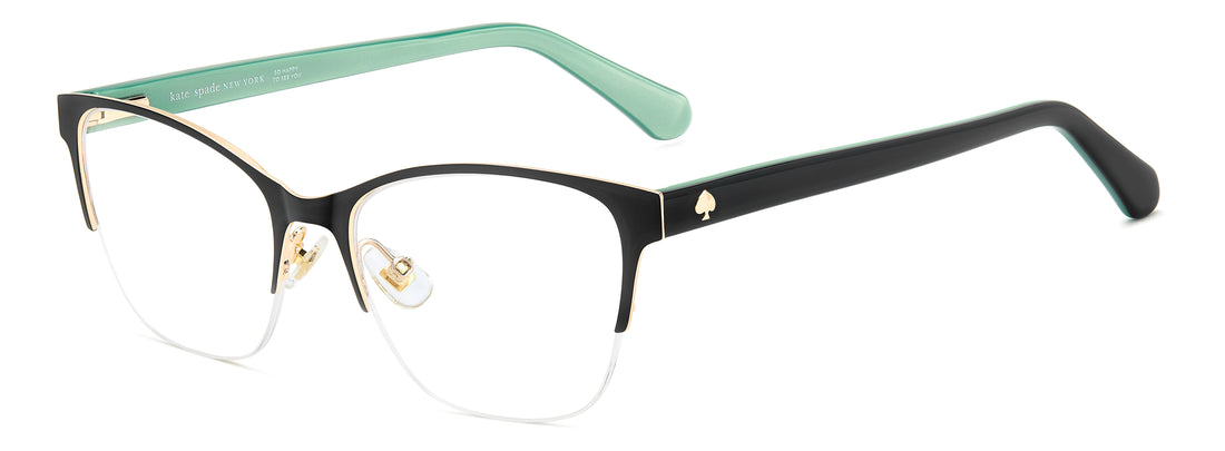 Brillen kate spade ks diandra 2/g 807 negro rectangular femenino größe 51mm - Hauptansicht