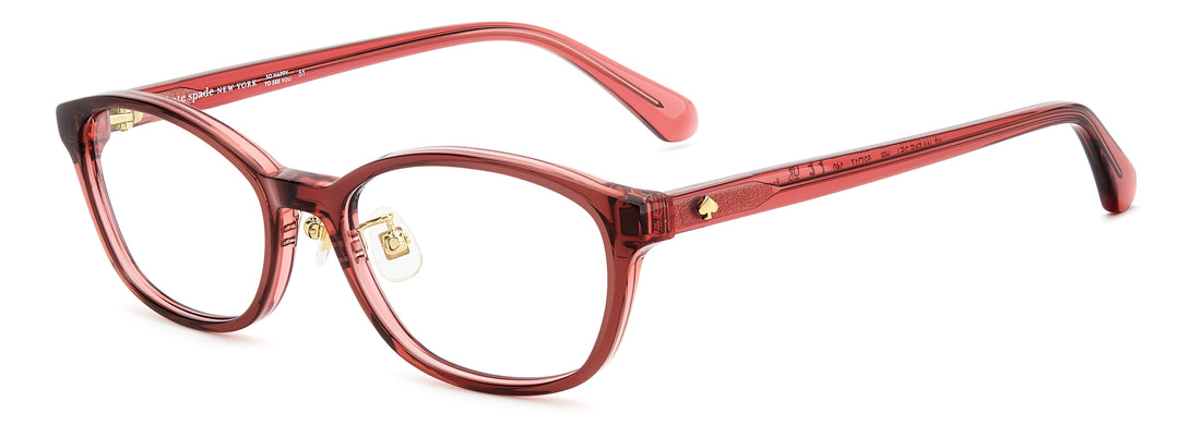 Brillen kate spade ks jailene 2/fj h9l rosa rectangular femenino größe 52mm - Hauptansicht