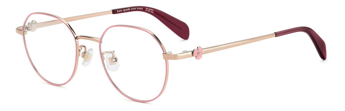Gafas graduadas kate spade ks jalyssa 2/fj 35j rosa round femenino talla 48mm - Vista principal