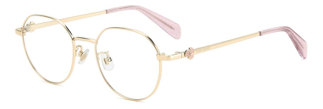 Gafas graduadas kate spade ks jalyssa 2/fj eyr dorado round femenino talla 48mm - Vista principal